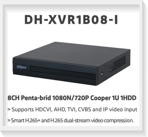 Dahua brand 8-channel DH-XVR1B08-I device